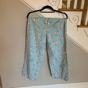 Life is good pajama pants, blue, size small